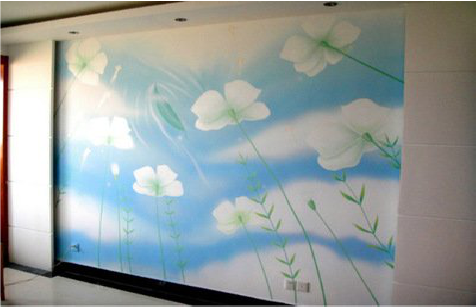 永川画墙绘怎么画好白云的蓬松感？