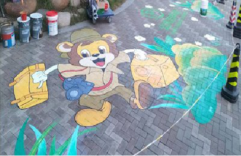 永川夏季画地面彩绘会遇到的问题