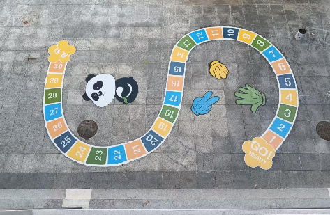 永川地面游戏彩绘