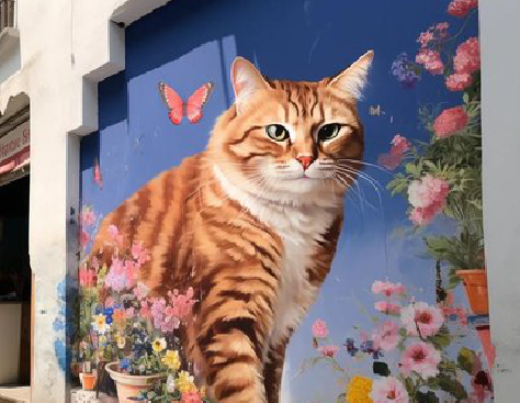 永川自己绘制有个性的手绘墙