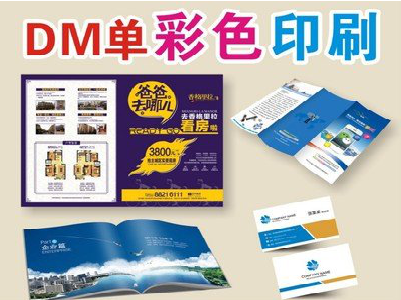 永川单页印刷，色彩搭配简单。